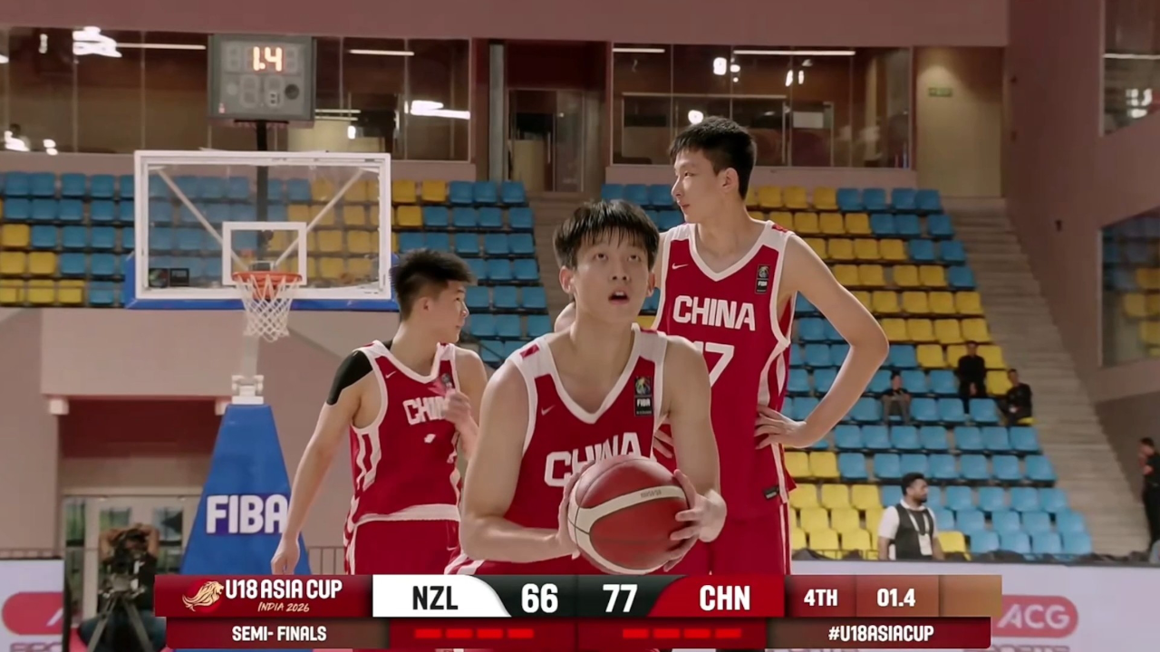 时隔12年重返亚洲杯之巅：中国U18男篮5战狂胜165分，豪取五连胜昂首挺进决赛
